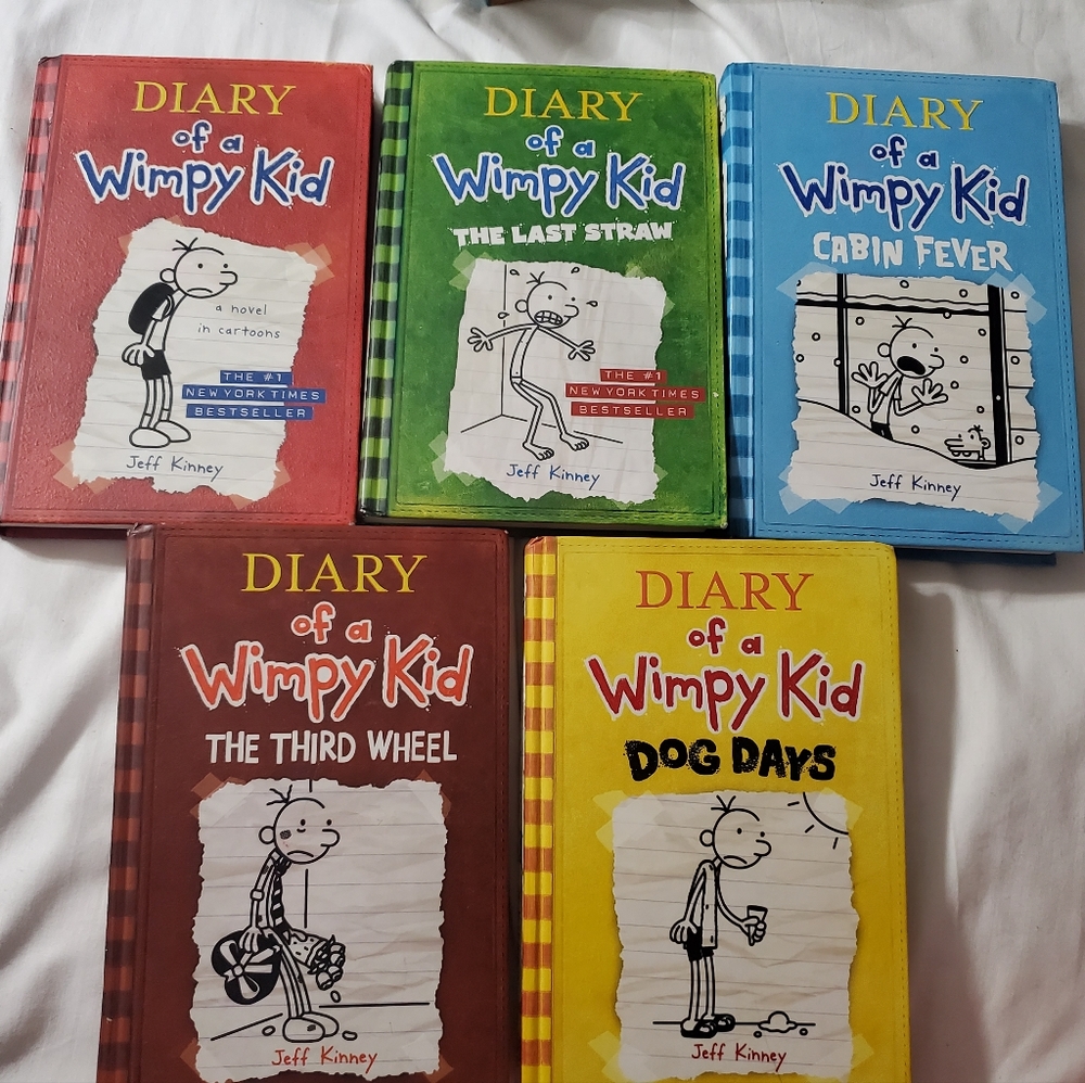 :* Lot Of 5 Jeff Kinney  diary of a wimpy kid Books